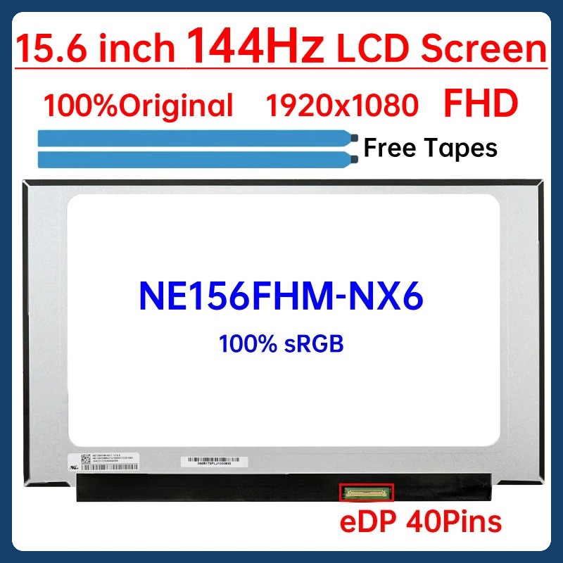 Pantalla LCD Para Portátil De 15,6 Pulgadas Y 144Hz NE156FHM NX6 ...