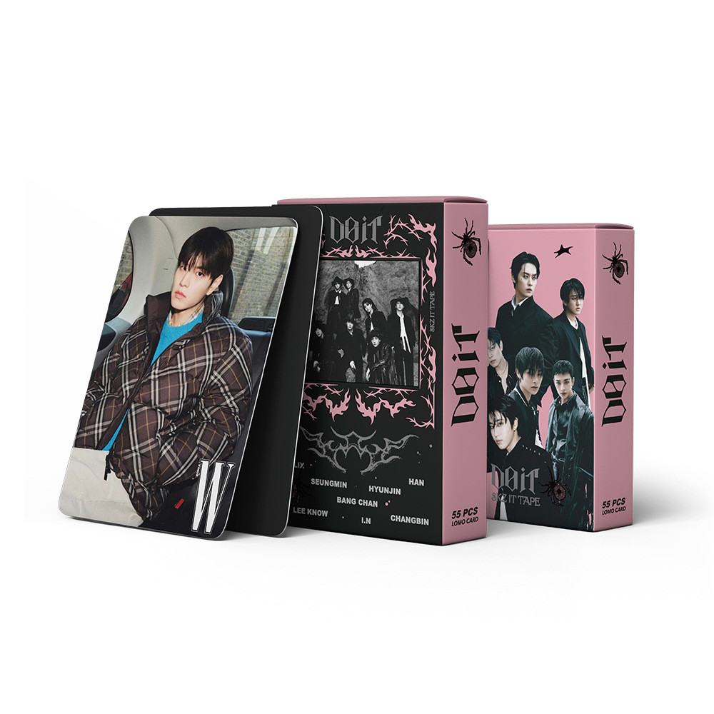 50-124pcs STRAY KIDS ATE Holographic Laser Lomo cards Lose My