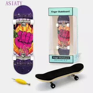 Mini Monopatín Para Dedos De Madera De Arce – Finger Skateboard Profesional Con Herramienta Incluida