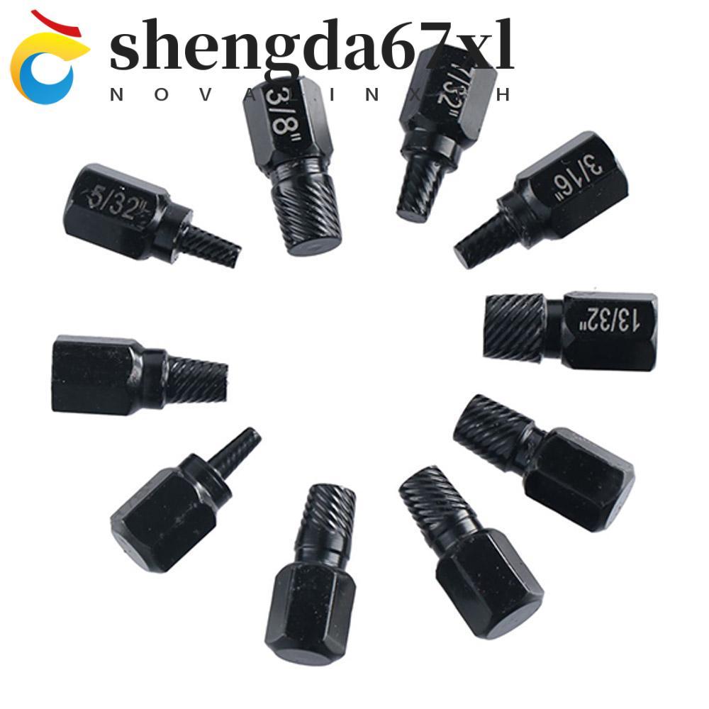 SHENGDA 10Pcs Kit De Extractor De Tornillos , Perno De Deslizamiento De ...