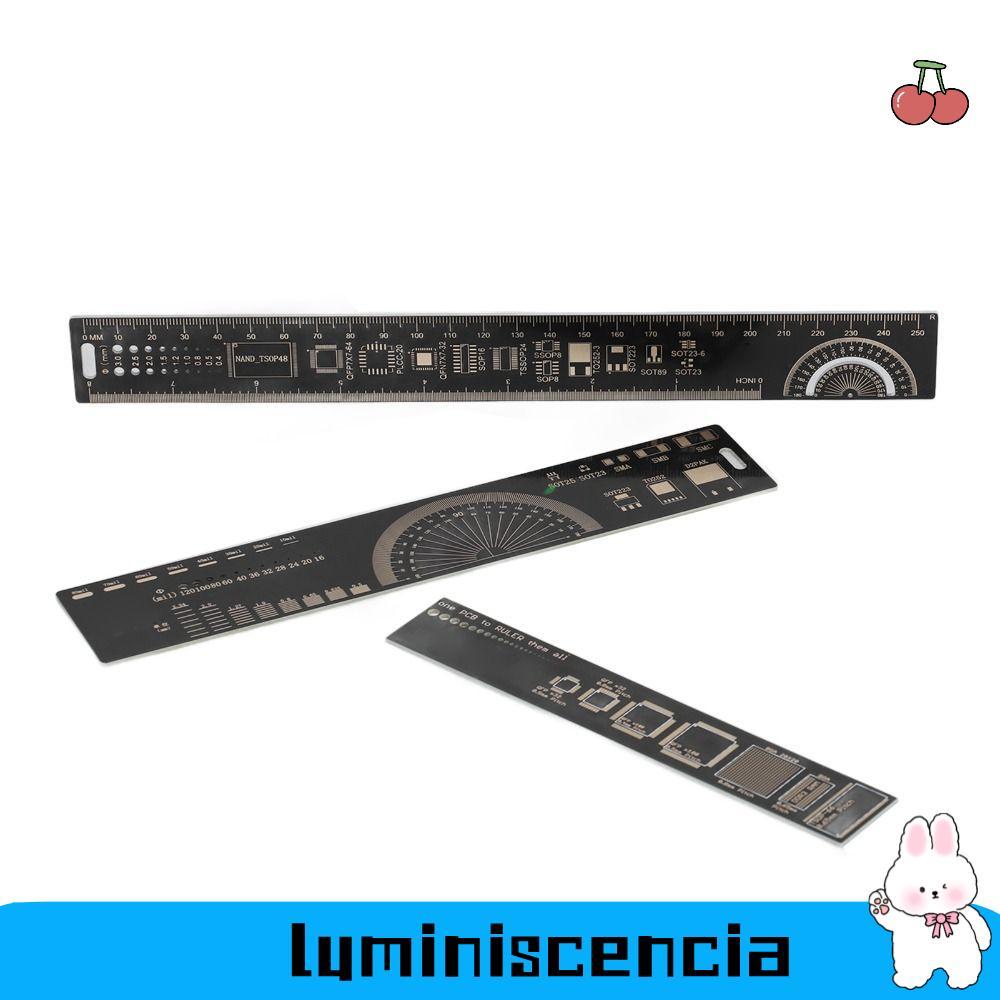 LUMINISCENCIA 3 PCS Multifuncional PCB Regla , 15cm/20cm/25cm Tamaño ...