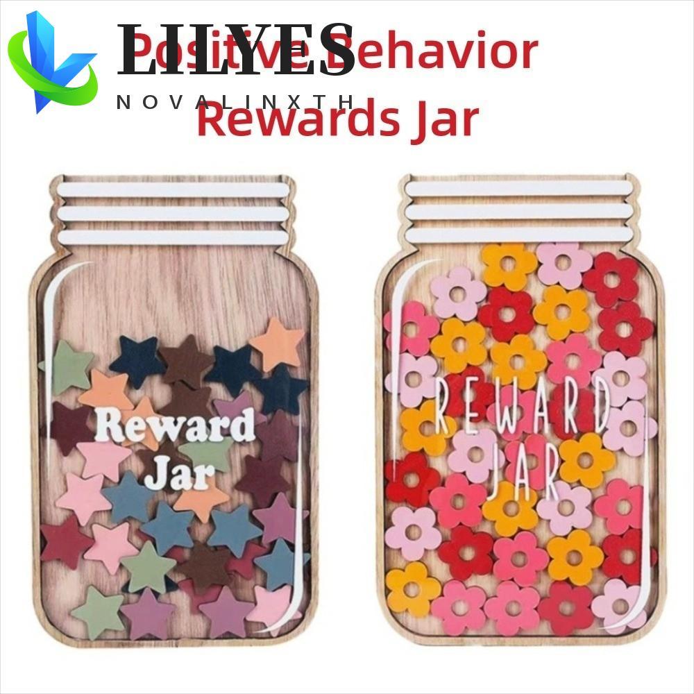 LILYES Kids Star Reward Jar , Tarro De Recompensas De Comportamiento ...