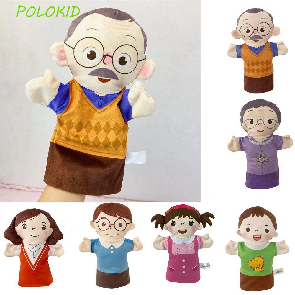 Marioneta De Mano Familiar De Felpa Con Boca Móvil: Set De 5 Personajes (abuelos, Padres, Niños) Para Contar Historias, Juego De Roles Y Desarrollo Cognitivo, Ideal Para Escuela Y Hogar