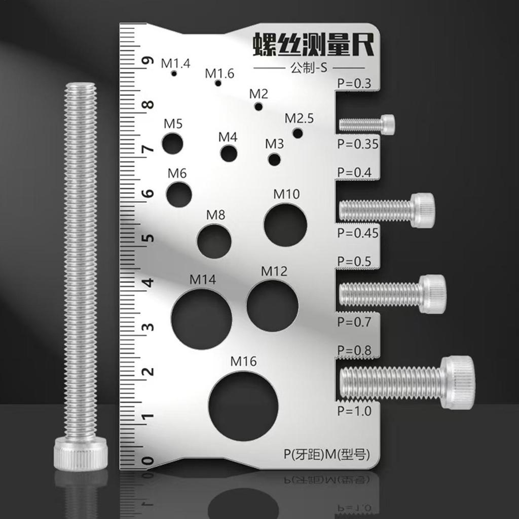 Rosca De Tornillo Pitch Gauge Ruler Tuerca De Perno Roscas De ...