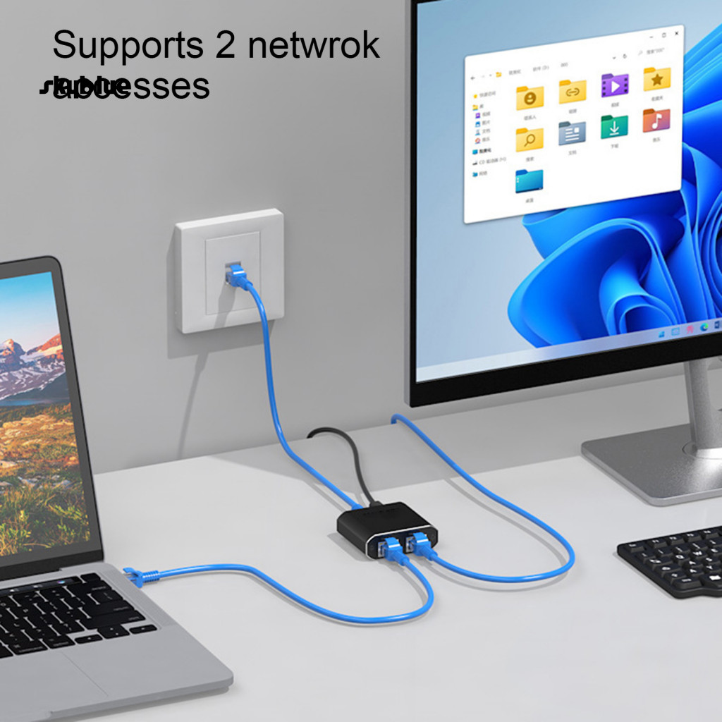 \ [Sy] Divisor De Internet Conexión Dual De Ordenador Ethernet De Alta ...