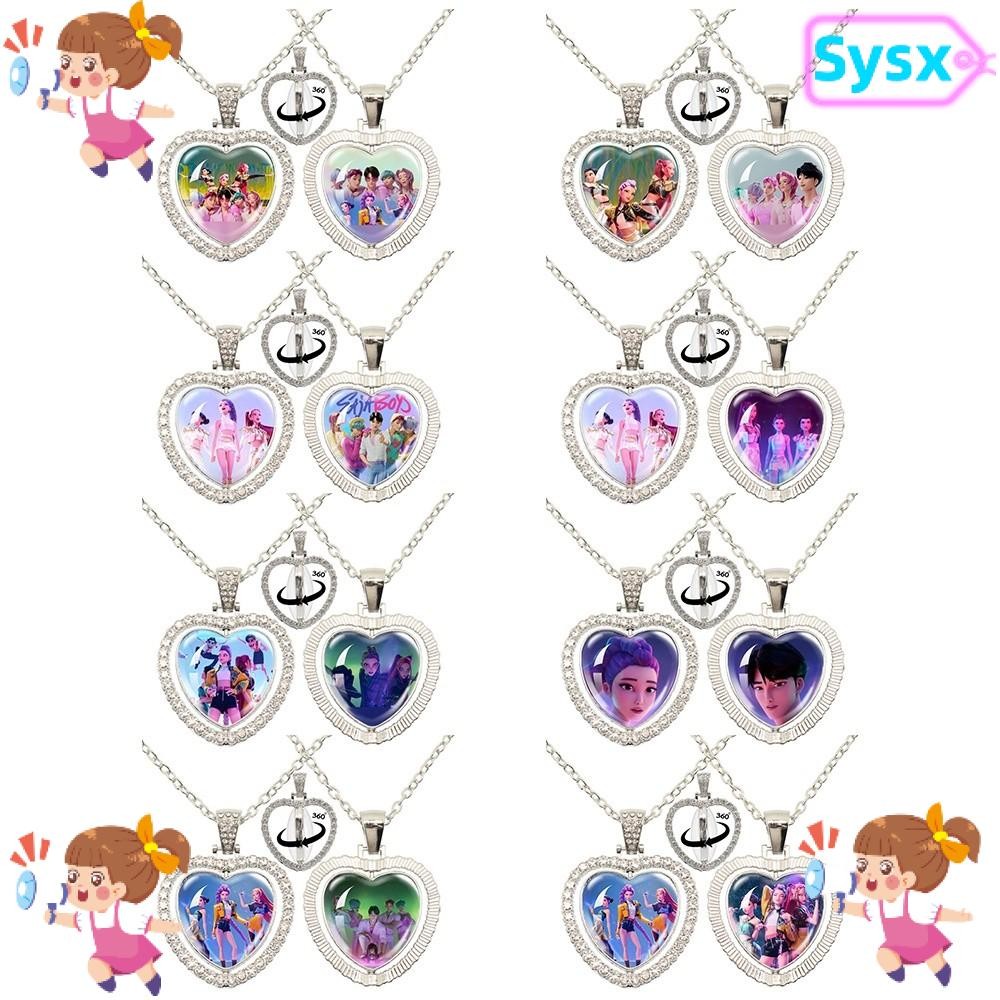 SYSX K Pop Demon Hunters Love Necklace , Anime Film Rumi Zoey Mira ...