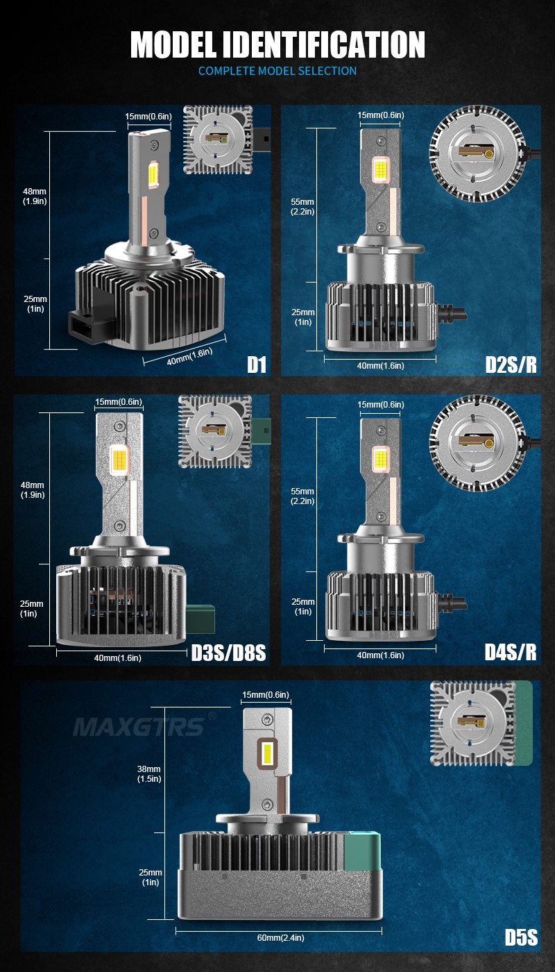 Faros delanteros LED HID D1S, D2S, D3S, D4S, D5S, D8S, para BMW