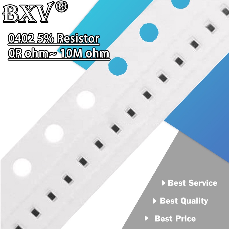 100PCS 0402 5 % SMD Resistor 110K ~ 10M 1/16W 110K 150K 200K 220K 300K ...