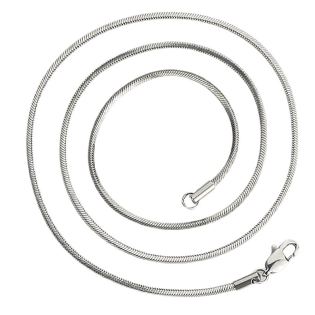 Collar De Cadena De Hueso De Serpiente De Acero Inoxidable | Envío Gratis