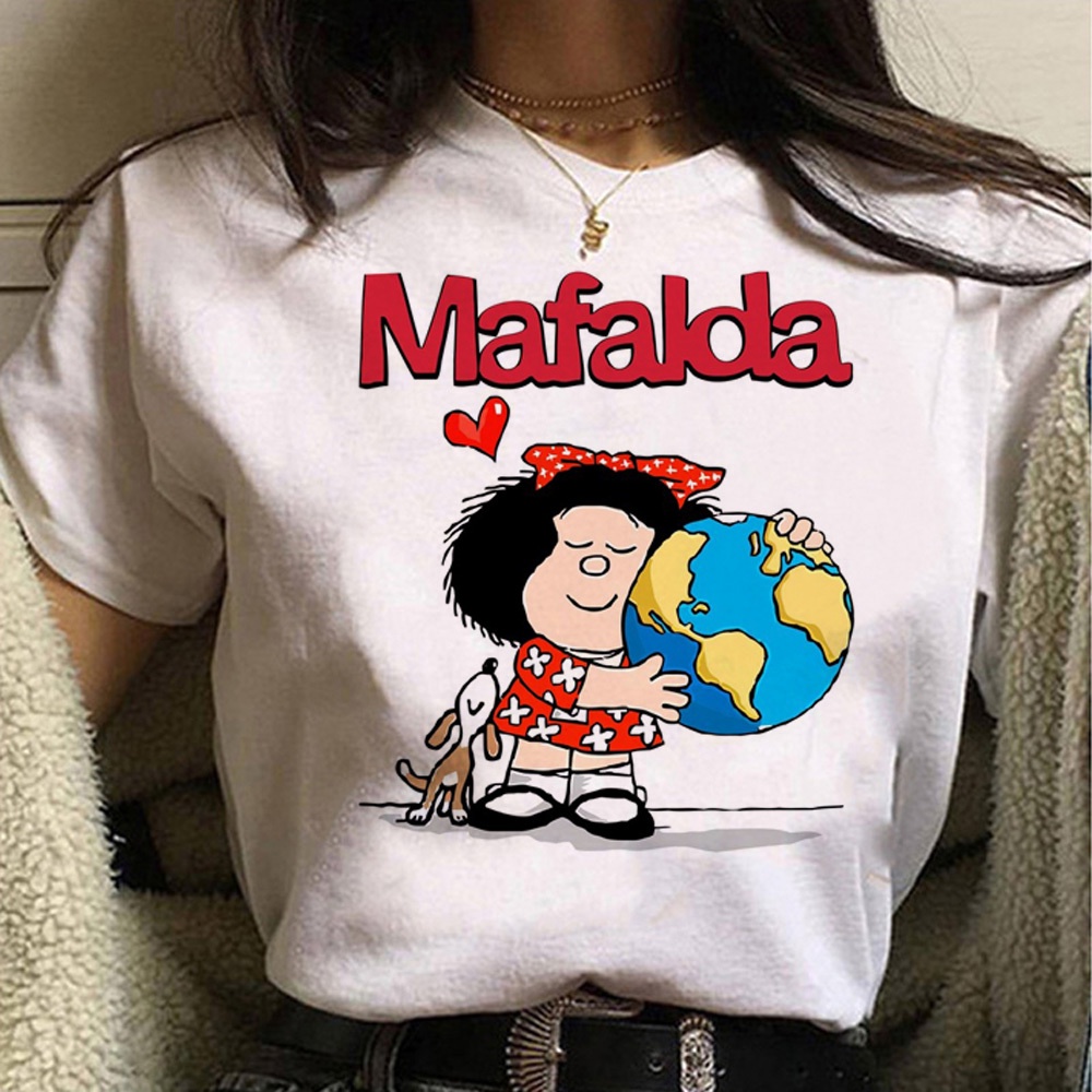 Mafalda Polera Mujeres Verano Chica streetwear Ropa Shopee Chile - Main Image