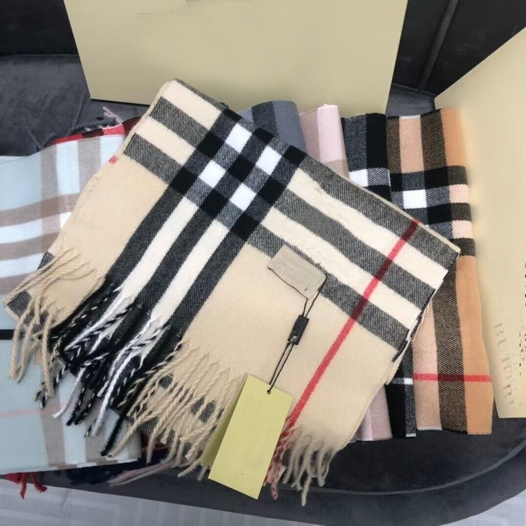 BURBERRY Etiqueta De Cafe Bur Britanica Diez Mil Anos Bolsa Clasica De Las Mujeres De Invierno Internet Celebridad Bufanda Y Chal Dual