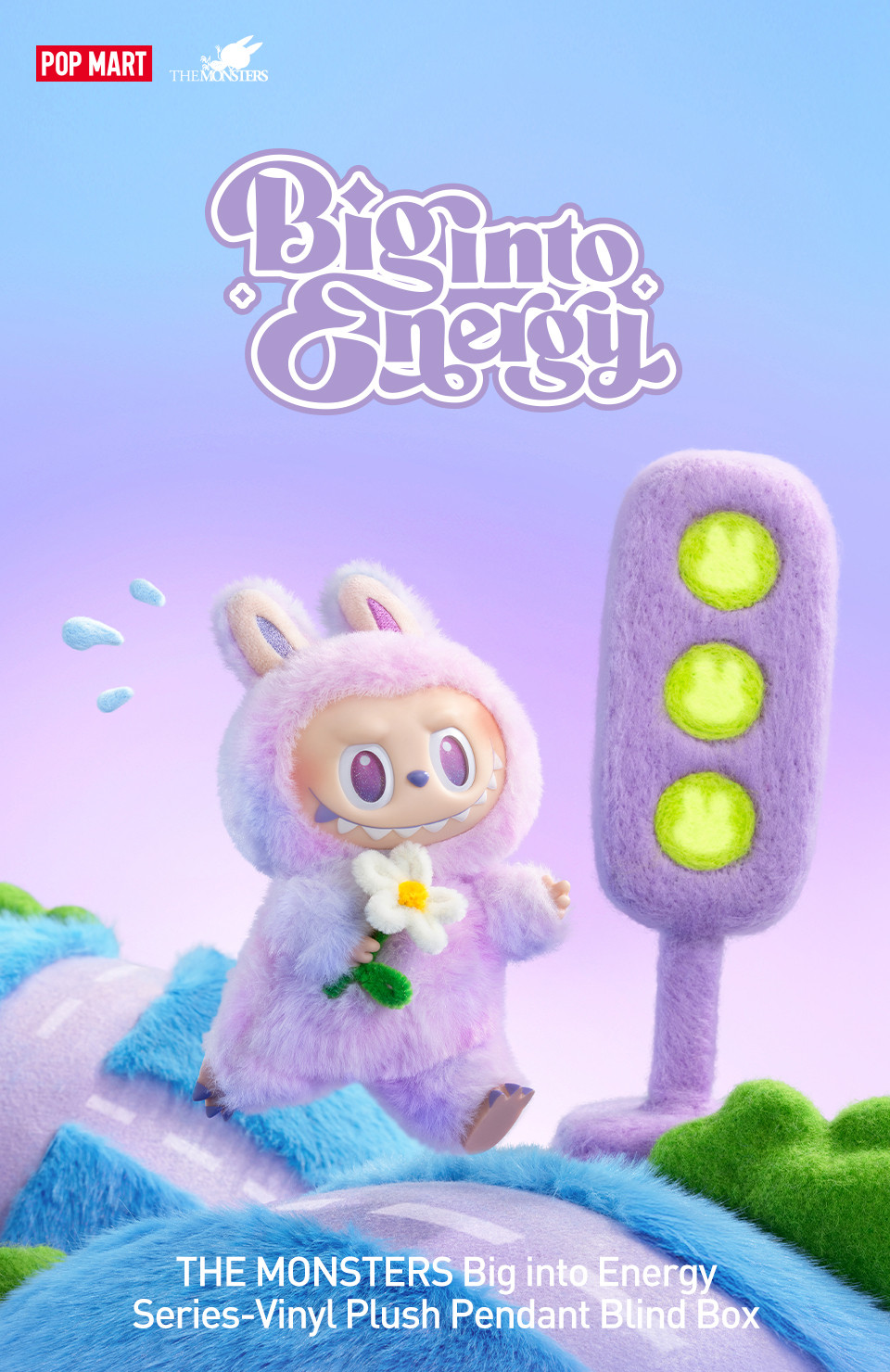 POPMART LABUBU V3 THE MONSTERS Big into Energy Series-Vinyl