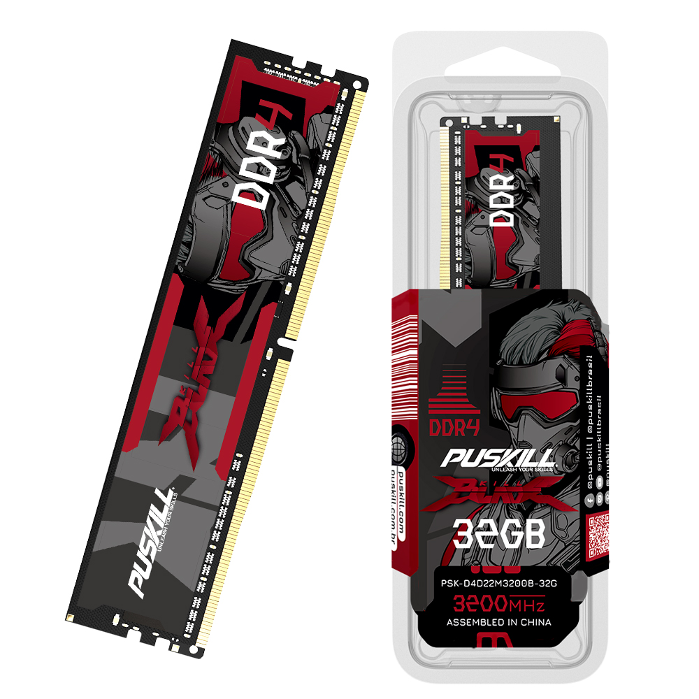 PUSHKILL DDR4 32GB 3200MHz メモリ PUSKILL DDR4 Memoria RAM De Sobremesa 32GB 16GB 8GB 1,2v 3200MHz